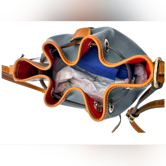 Dooney & Bourke Wexford Leather Crossbody Drawstring Bag - Picture 4 of 6